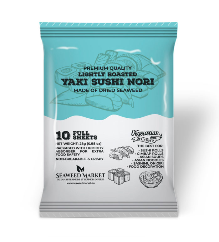 10 Full Sheets Nori Seaweed Market - European supplier