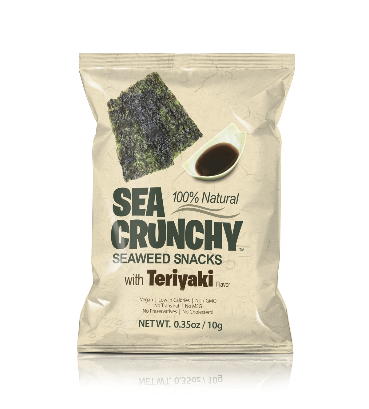 SEA CRUNCHY Seaweed Snacks with teriyaki sauce image.