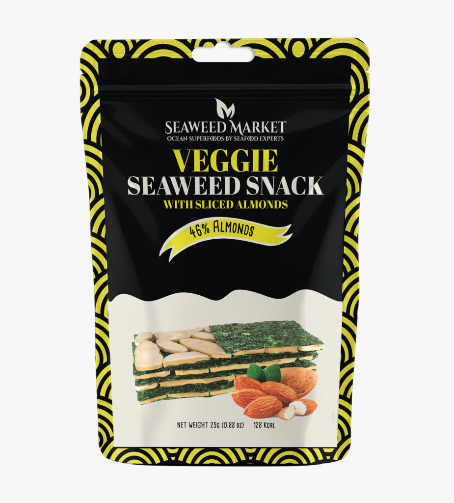 Seaweed Snacks Strips with Almond Nuts picture by Seaweed Market - European snacks supplier