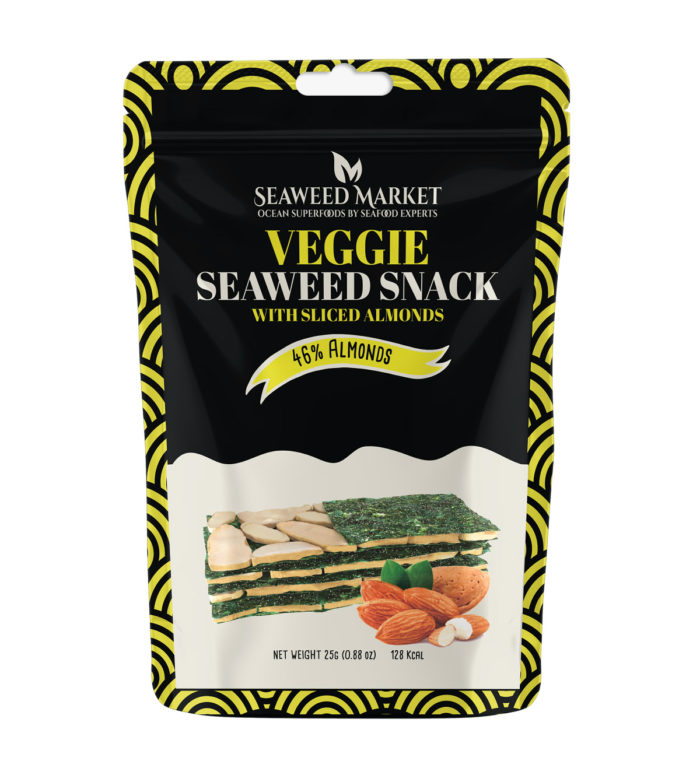 Seaweed Snacks Strips with Almond Nuts picture by Seaweed Market - European snacks supplier
